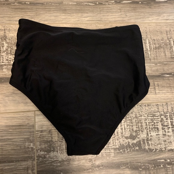 black high waisted swim suit bottoms - Picture 3 of 4